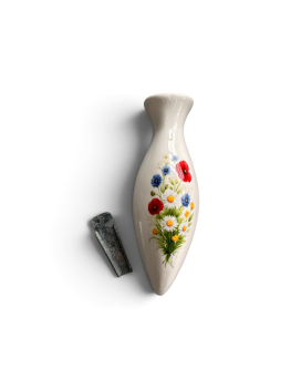 Blumen Vase VW Käfer Oldtimer am Armaturenbrett Blumenvase mit Halter gedreht